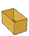 A brown box with a hole

Description automatically generated