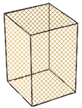 A wire mesh cube with black lines

Description automatically generated